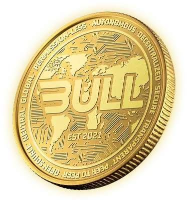 Bull Coin back-side facing left
