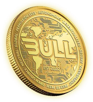Bull Coin back-side facing right