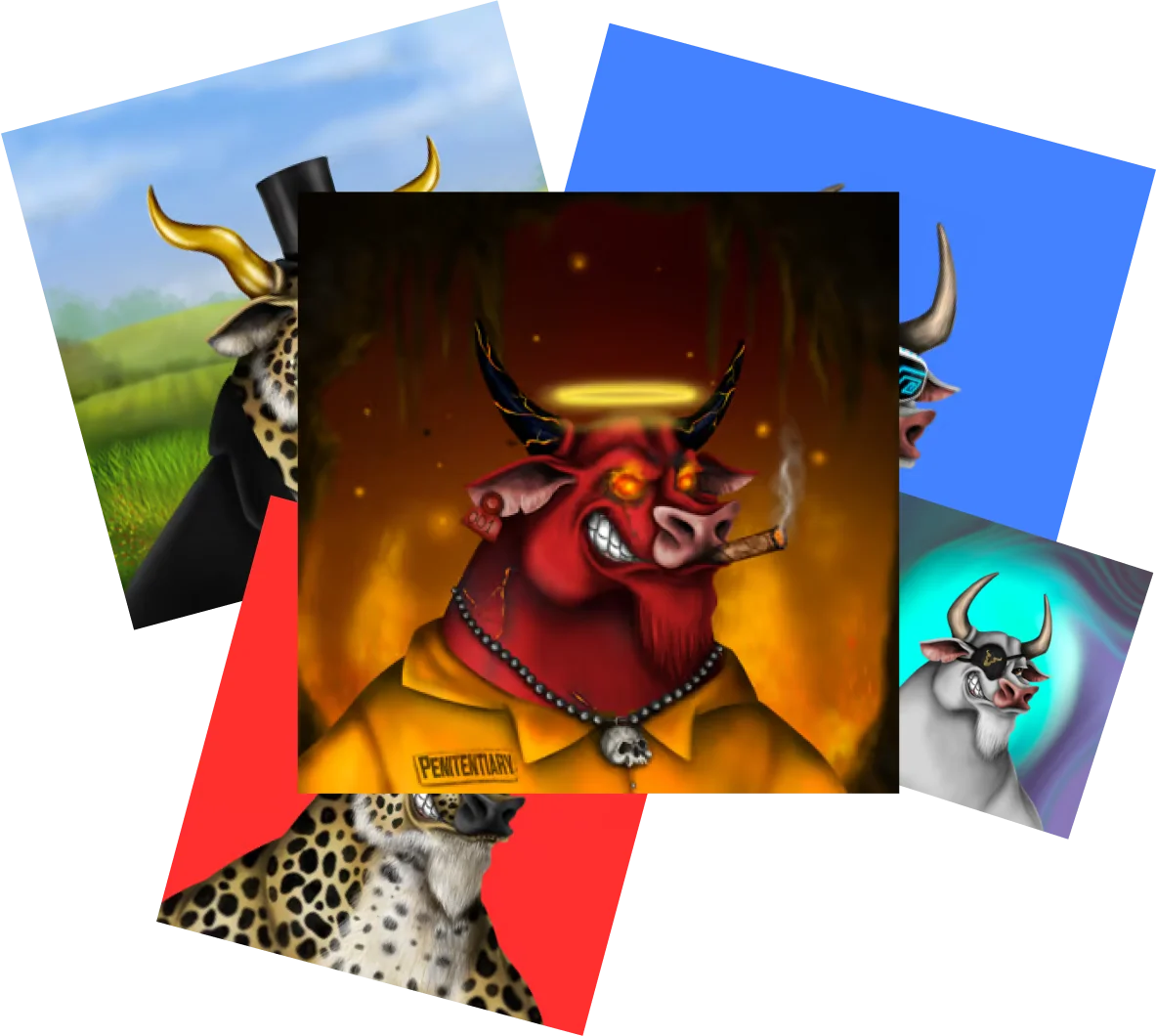 Image of bulls