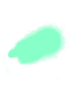 One Mint Green Splotch